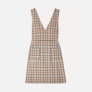 See by Chloe beige checkered dress FR 42 US 10 ASO Camille Emily In Paris